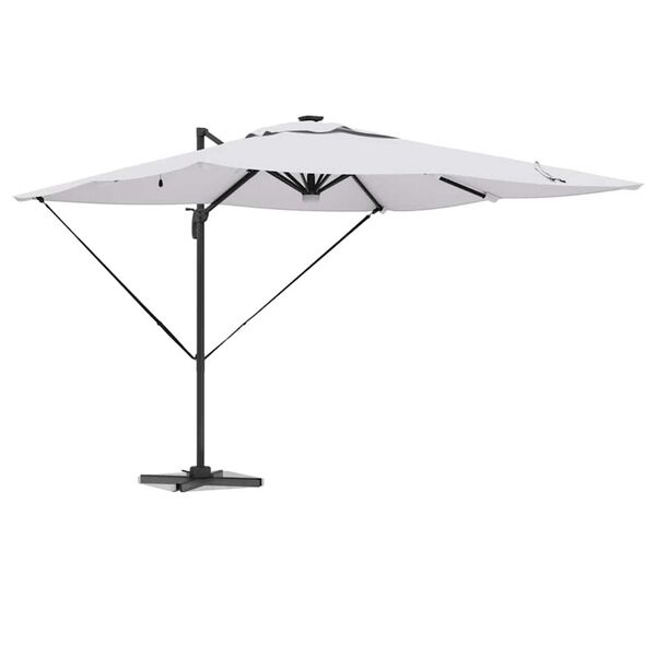 vidaXL Parasol Roma Beige 286 x 285 x 270 cm Aluminium et polyester
