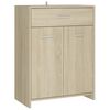 vidaXL Armoire de salle de bain ch&ecirc;ne sonoma bois d&rsquo;ing&eacute;nierie
