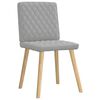 vidaXL Chaises à manger lot de 6 gris nuage tissu