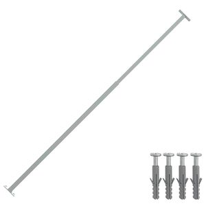 vidaXL Barre de fen&ecirc;tre r&eacute;glable de s&eacute;curit&eacute; 710-1200 mm