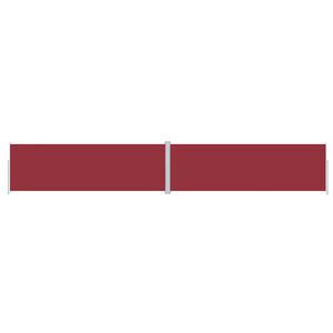 vidaXL Auvent lat&eacute;ral r&eacute;tractable Rouge 200x1200 cm