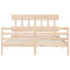 vidaXL Cadre de lit sans matelas 160x200 cm bois massif