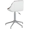 vidaXL Chaises &agrave; manger pivotantes lot de 4 marron et blanc similicuir