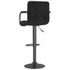 vidaXL Tabourets de bar lot de 2 noir velours