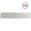 vidaXL Bordures de pelouse 30 pcs 20x103 cm acier inoxydable