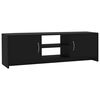 vidaXL Meuble TV Noir 120x30x37,5 cm Bois d'ing&eacute;nierie