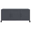 vidaXL Meuble TV anthracite 100,5x39x43,5 cm acier
