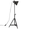 vidaXL Lampadaire 25 W noir 35x35x65/95 cm E27