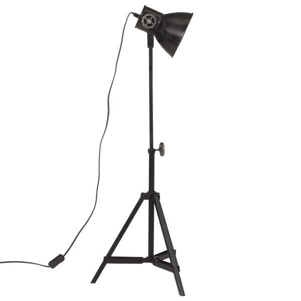 vidaXL Lampadaire 25 W noir 35x35x65/95 cm E27