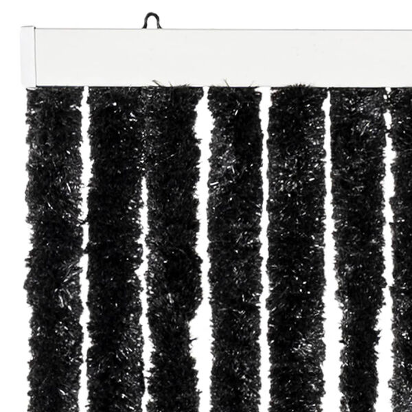 vidaXL Rideau anti-mouches anthracite 100x200 cm chenille