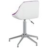 vidaXL Chaise de bureau pivotante Violet et blanc Similicuir
