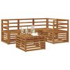 vidaXL Ensembles de canap&eacute;s 5 pcs Naturel Bois d'Acacia Massif