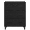 vidaXL Buffet Ch&ecirc;ne noir 69,5 x 34 x 90 cm Bois d'ing&eacute;nierie et fer