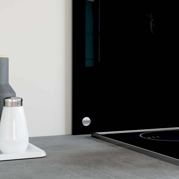 vidaXL Dosserets de cuisine 2 pcs noir 80x60 cm verre trempé