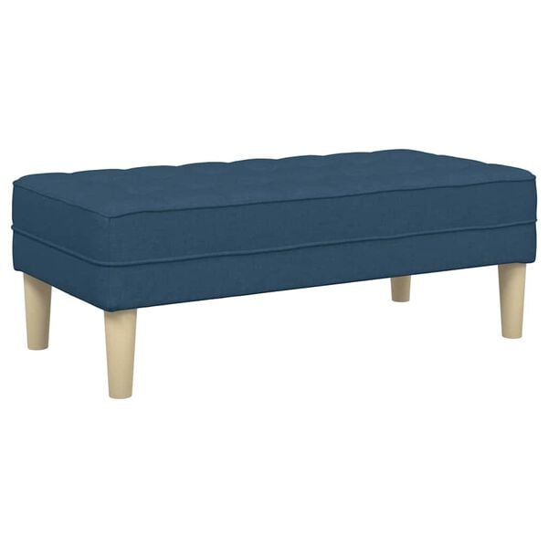 vidaXL banc Bleu 113 x 57 x 39 cm tissu
