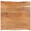 vidaXL Table basse avec bord naturel 60x60x40 cm Bois d'acacia massif