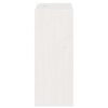vidaXL &Eacute;tag&egrave;re &agrave; vin 2 pcs Blanc 62 x 25 x 62 cm Pin massif