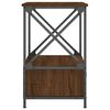 vidaXL Table de chevet ch&ecirc;ne marron 50x41x65 cm bois d'ing&eacute;nierie