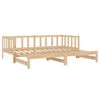vidaXL Lit coulissant 2x(90x200) cm Bois de pin massif