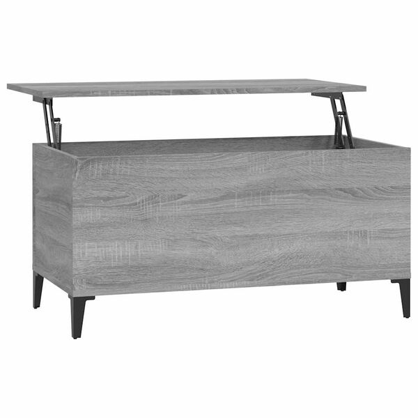 vidaXL Table basse Sonoma gris 90x44,5x45 cm Bois d'ingénierie