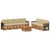 vidaXL Ensembles de canap&eacute;s avec coussin 8 pcs Bois d'Acacia Massif
