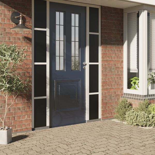 vidaXL Film de fen&ecirc;tre statique d&eacute;poli noir 60x2000 cm PVC