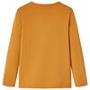 T-shirt enfants à manches longues ocre foncé 92