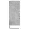 vidaXL Buffet gris b&eacute;ton 69,5x34x90 cm bois d'ing&eacute;nierie