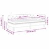 vidaXL Cadre de lit d'angle avec matelas Vert fonc&eacute; 80 x 200 cm tissu
