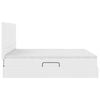 vidaXL Lit avec rangement et matelas Blanc pur 180 x 200 cm