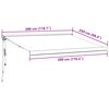vidaXL Auvent rétractable automatique marron 300x250 cm