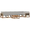 vidaXL Ensemble de canap&eacute;s d'ext&eacute;rieur 7 pcs Naturel et gris clair