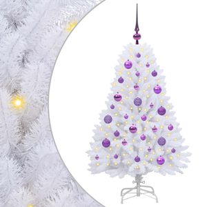 vidaXL Sapin de No&euml;l Artificiel &agrave; Branches Articul&eacute;es Blanc 120 cm