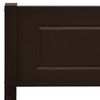 vidaXL Cadre de lit sans matelas pin massif marron foncé 200x200 cm