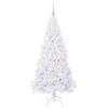 vidaXL Sapin de Noël artificiel avec 300 LED Blanc 180 cm PVC et Acier