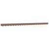 vidaXL Tissu de remplacement de cantonni&egrave;re d&rsquo;auvent rayure marron 5 m