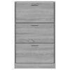 vidaXL Armoire &agrave; chaussures Sonoma gris 63x24x103 cm Bois d'ing&eacute;nierie