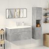 vidaXL Ensemble de meubles de salle de bain 4 pcs gris b&eacute;ton