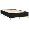vidaXL Sommier &agrave; lattes de lit avec matelas noir 120x190 cm tissu