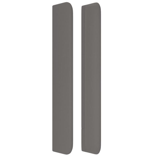 vidaXL T&ecirc;te de lit avec oreilles Gris 147x16x118/128 cm Similicuir