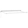 vidaXL Cadre d'auvent R&eacute;glable Blanc 4 x 2 m Acier