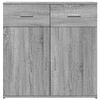 vidaXL Buffets 2 pcs sonoma gris 79x38x80 cm bois d'ing&eacute;nierie