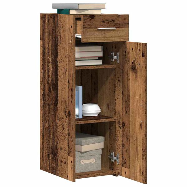 vidaXL Buffet avec tiroir Bois ancien 30 x 42,5 x 93 cm