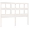 vidaXL T&ecirc;te de lit Blanc 145,5x4x100 cm Bois massif de pin