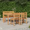vidaXL Ensemble &agrave; manger de jardin 4 pcs Bois de teck massif