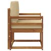 vidaXL Canap&eacute; d&rsquo;ext&eacute;rieur Bois d'acacia massif et polyester Naturel