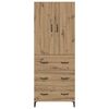 vidaXL Haut Armoire Montage mural Ch&ecirc;ne artisanal 69,5 x 34 x 180 cm