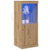 vidaXL Buffet LED Ch&ecirc;ne artisanal 41 x 37 x 100 cm Bois d'ing&eacute;nierie