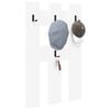 vidaXL Porte-manteau mural Blanc 65 x 3 x 100 cm Bois d'ing&eacute;nierie