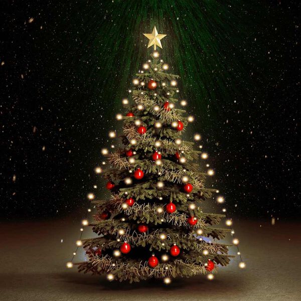 vidaXL Guirlande lumineuse d'arbre de No&euml;l avec 210 LED 210 cm